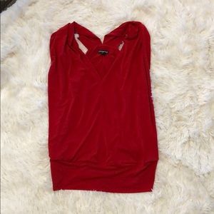 Express red blouse